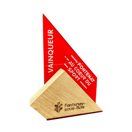 Trophée en Bois & Plexi : Arti-Nova